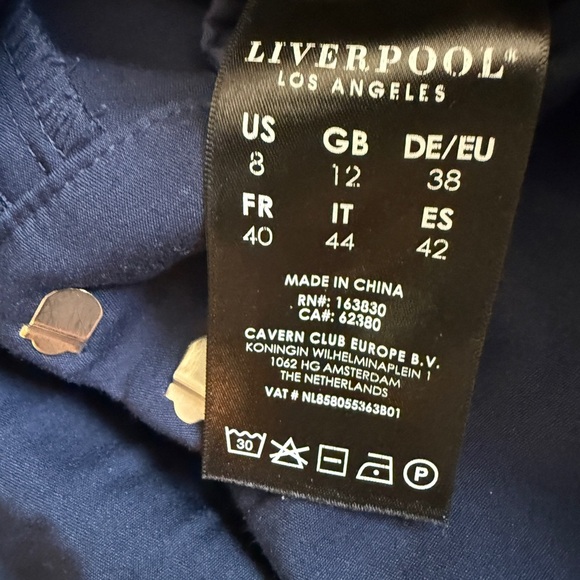 Liverpool Kelsey Knit Cadet Blue Trousers - Size 8 - Picture 6 of 6